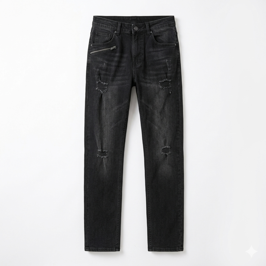 ASYMMETRY STRAIGHT DENIM