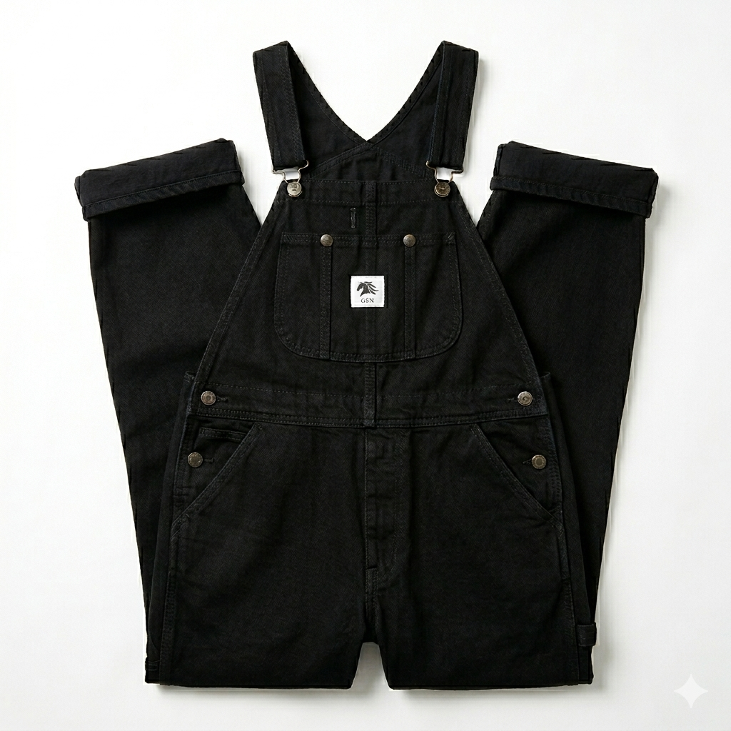 BLACK WORK OVERALL