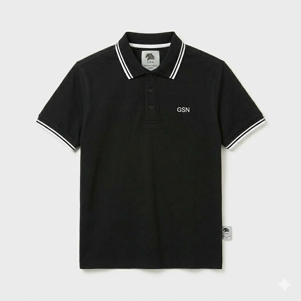 CONTRAST TRIM POLOSHIRT